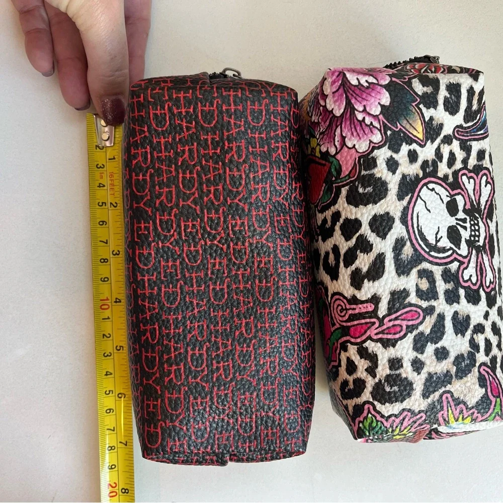 Ed Hardy Cosmetic Makeup Bag 4 Piece Set